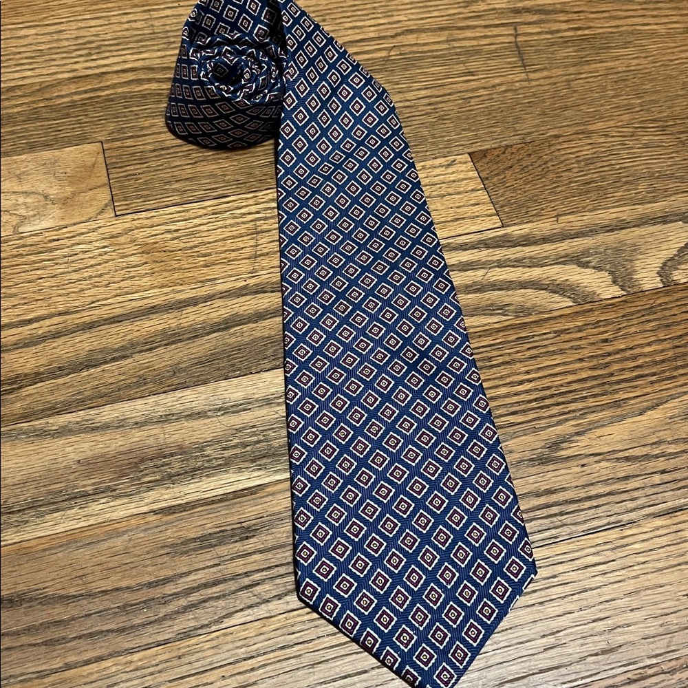 Polo by Ralph Lauren Navy and Red Diamond Tie